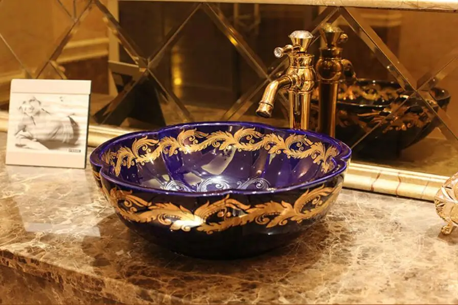 Туалетный фарфор Vanity Северная раковина керамический древних столешницей