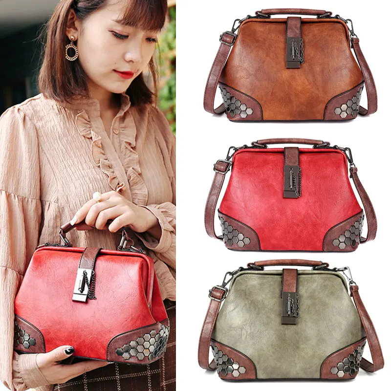 Винтажные сумки для женщин 2019 сумка через плечо девушек из искусственной кожи