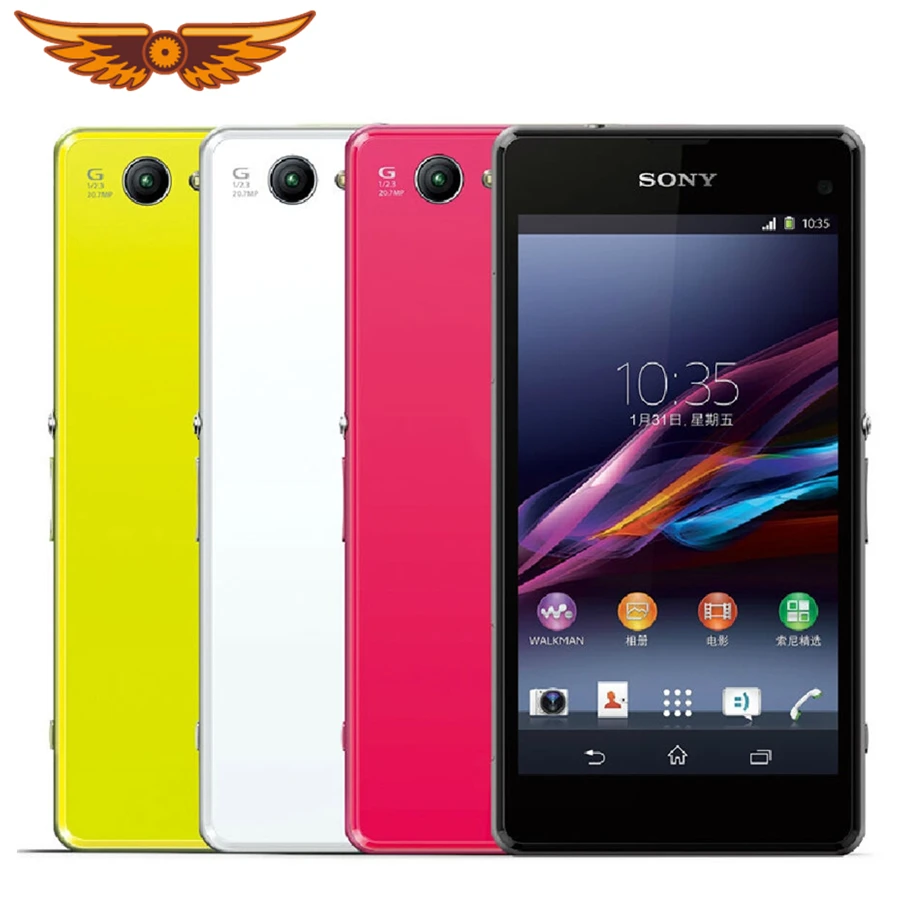Оригинальный сотовый телефон Sony Xperia Z1 Compact D5503 3G/4G Android четырехъядерный 2 Гб ОЗУ