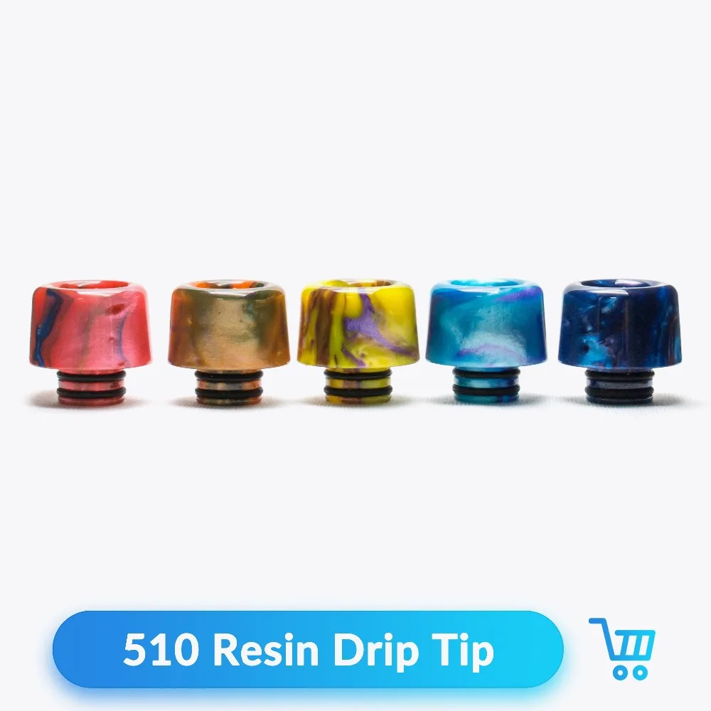 Кварцевый Banger 510 капельный наконечник эпоксидная смола для V8 Baby Tank RTA RDA атомайзер