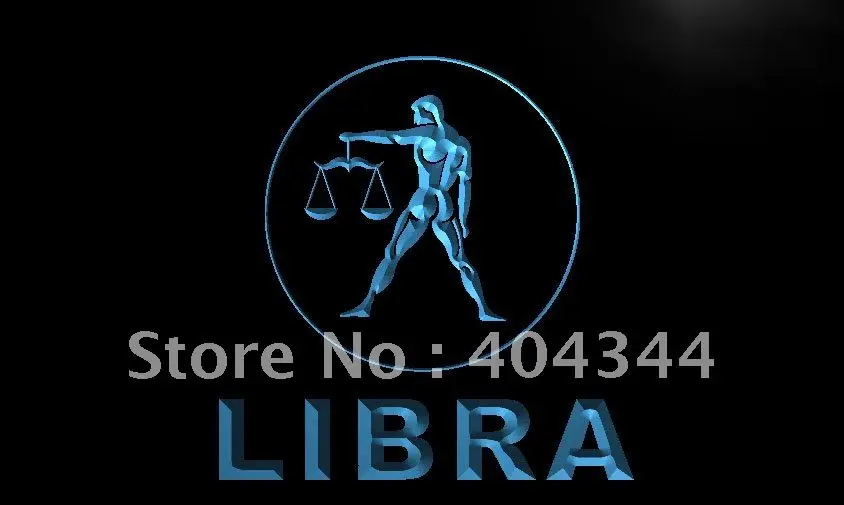 

LK451- Libra ZODIAC Astrology Window LED Neon Light Sign