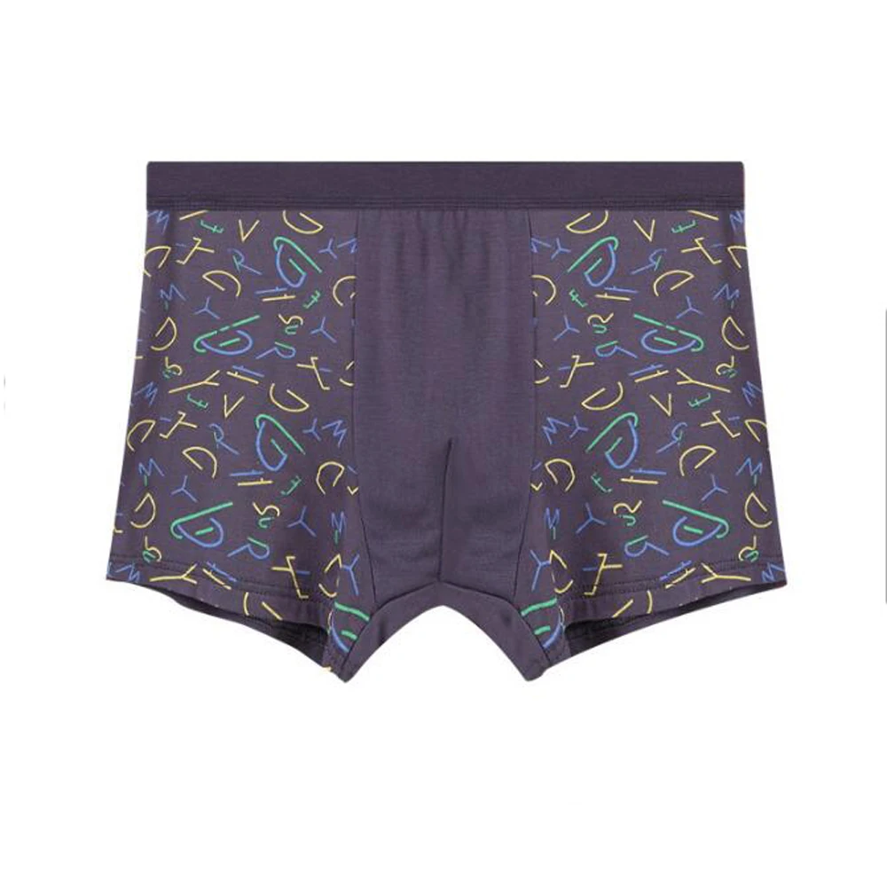 

CHENG HENG European And American Fashion Men's Boxer Printed Bamboo Fiber Men's Boxer Breathable And Comfortable