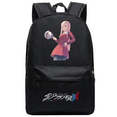 20 DitF DARLING in the FRANXX аниме печати рюкзак ICHIGO MIKU ZERO TWO Cos женский Backapck Холст Школьные сумки для девочек-подростков - Цвет: 20