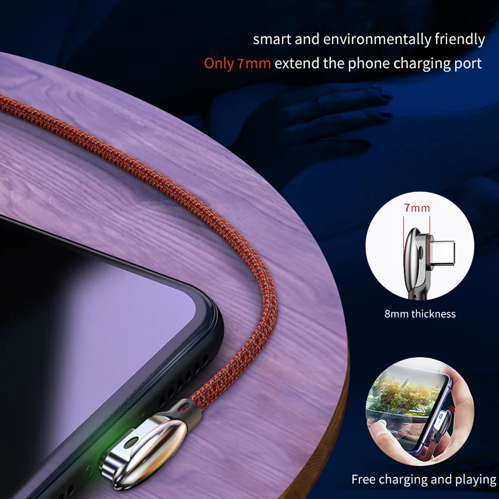 Кабель Essager usb type-C для быстрой зарядки кабель USBC type-C для Xiaomi Redmi Note 8 7 Pro samsung Oneplus 7 Pro USB-C шнур зарядного устройства