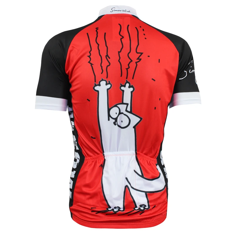 Новинка красная/Черная Спортивная одежда MEOW Alien Женская велосипедная рубашка