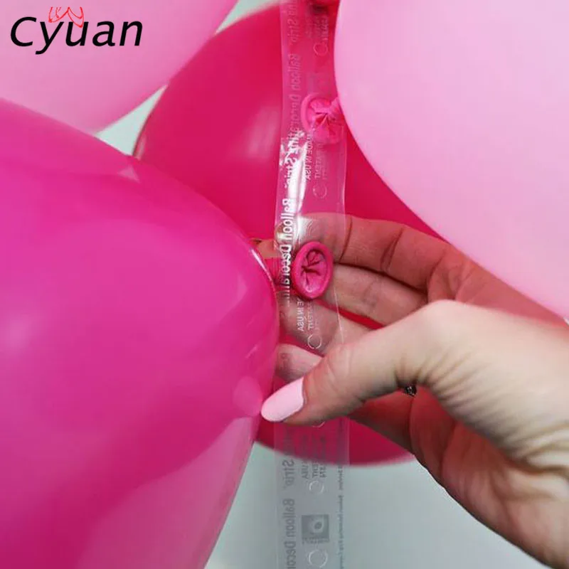 Cyuan 5 м пластиковые зажимы для арки воздушных шаров цепь из ПВХ резиновые