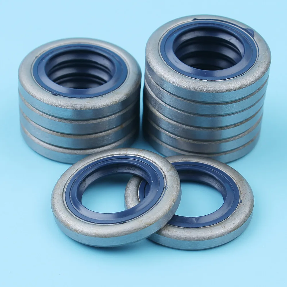 

12Pcs/lot Crank Oil Seal For Husqvarna 51 55 254 257 262 357 359 351 346XP Jonsered 2041 2045 2050 2159 GR 41 Saw # 505 27 57-19