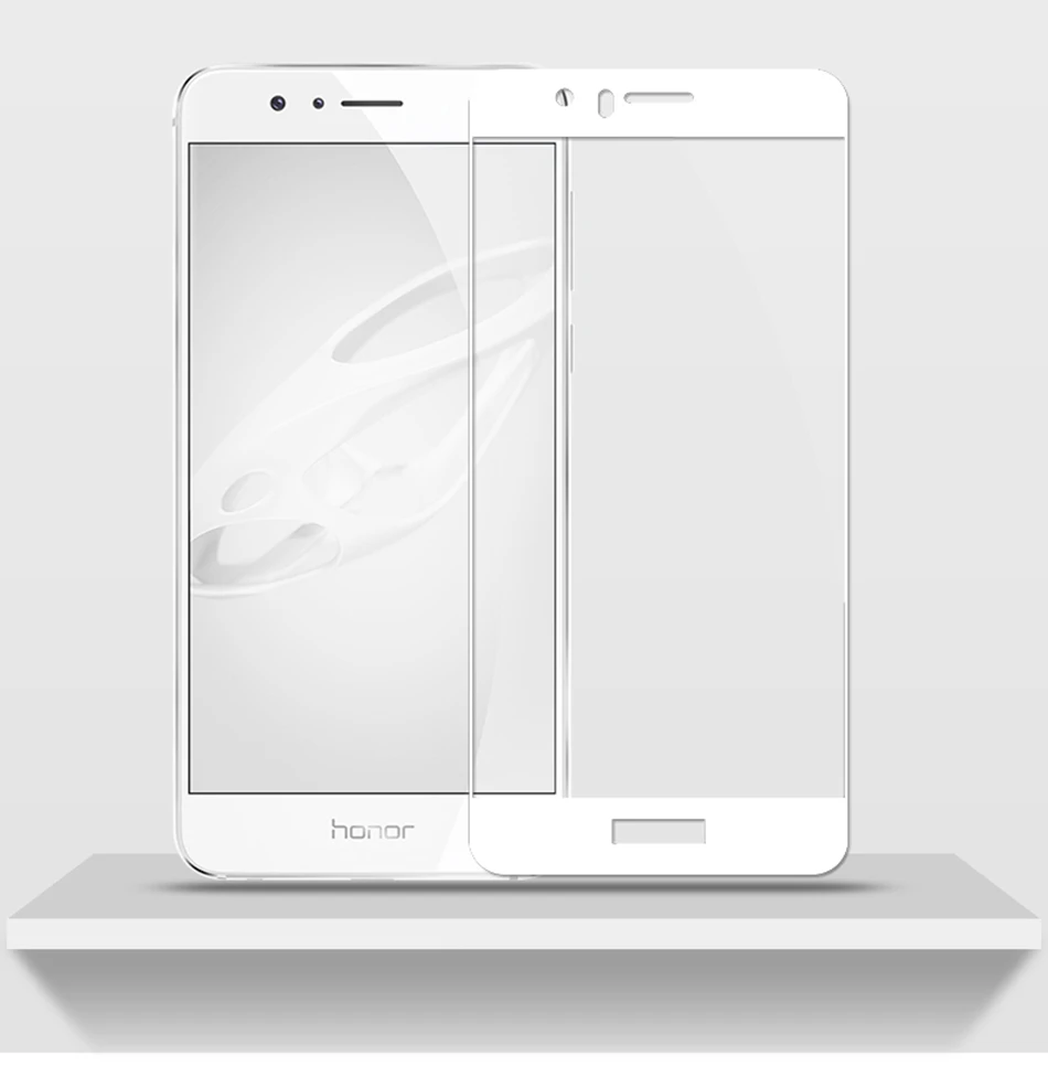 White NFH 3D Премиум Закаленное стекло для huawei Honor 8 Защитная пленка для экрана чехол для Honor 8 стеклянная пленка полное покрытие стекло - Цвет: White