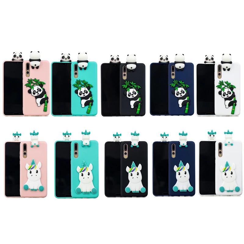 Силиконовые задние чехлы для huawei P Smart P10 P20 mate 10 P8 P9 Honor 9 Lite 7X Pro Dolls мягкий чехол Единорог Панда медведь