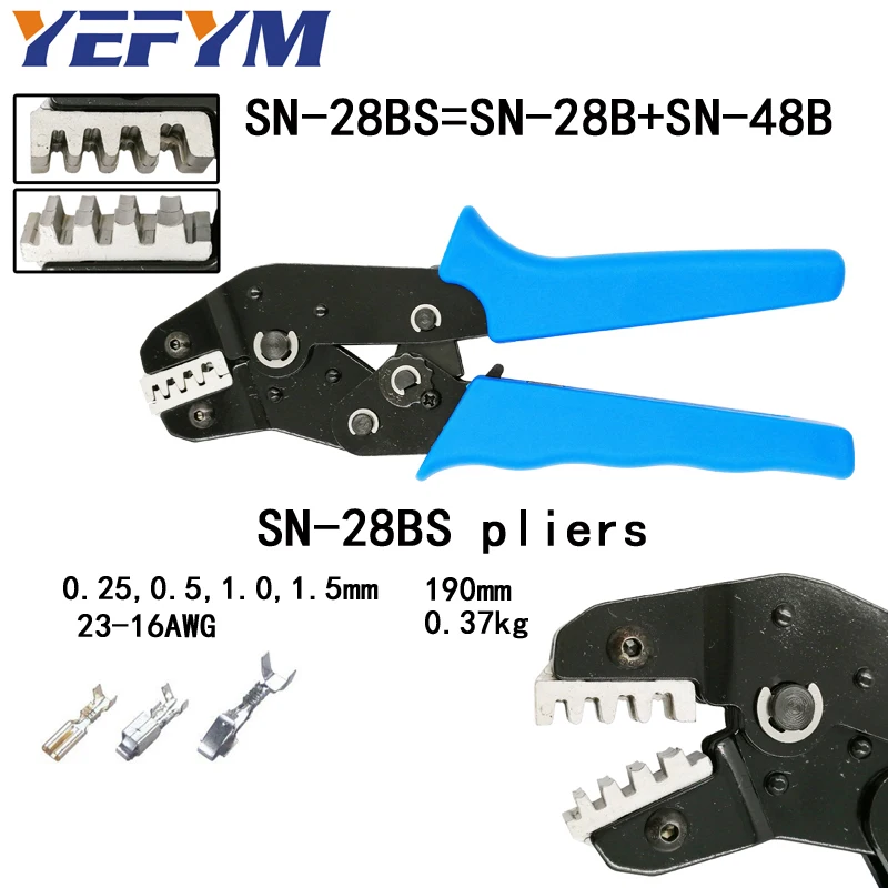 SN 28BS обжимные плоскогубцы 4 Челюсти комплект для TAB 2 8 6 3/C3 XH2.54 3 96 2510/трубка/не