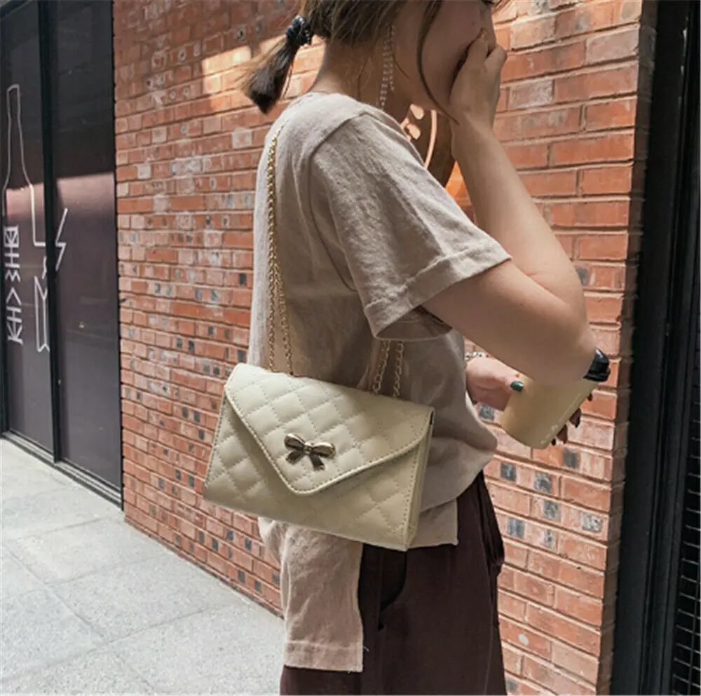 Женская кожаная сумка дамская сумочка-конверт через плечо сумка-тоут стеганая