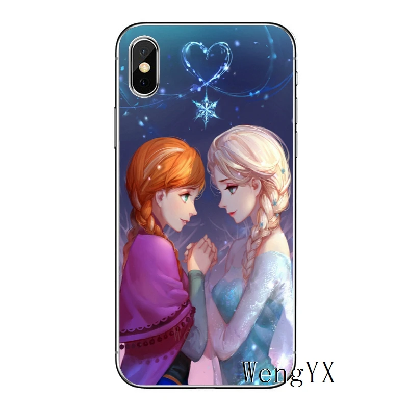 Красота Эльзы и принцессы Анны из мультфильма «Холодное сердце» для samsung Galaxy S10 S9 S8 S7 S6 edge Plus Note 9 8 5 S5 S4 S3 мини Чехол Мягкий чехол для мобильного телефона чехлы - Цвет: anna-Princess-A-06