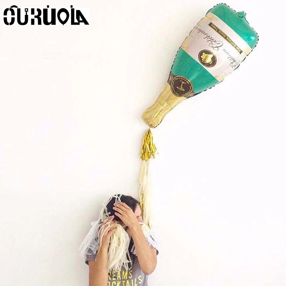 Большой фольги шампанского шары Свадебные бутылки вина чашки пивной баллон бар