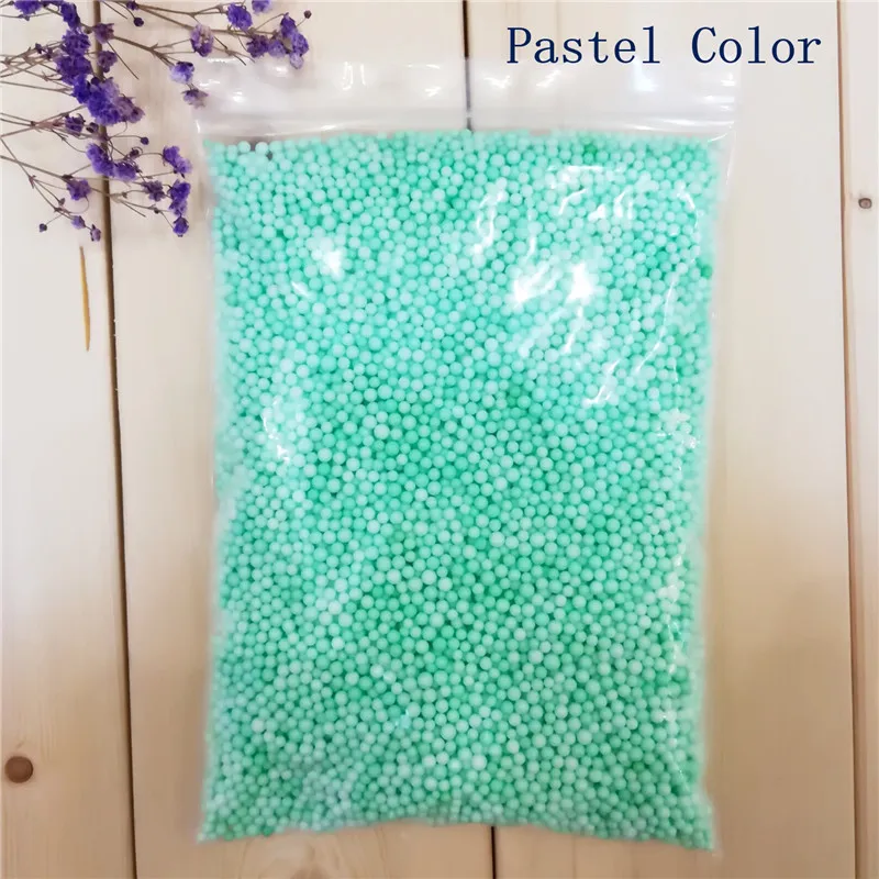 

Пастельные пенопластовые бусины для слайма 15000 шт