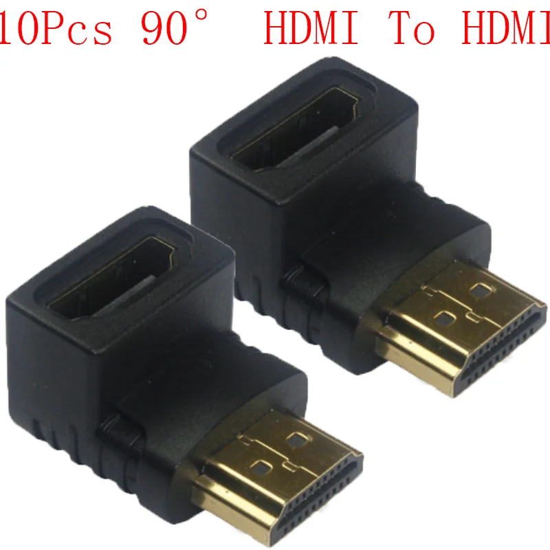 Фото 10 шт. разъем HDMI мужчины к женщине Кабель-адаптер конвертер Extender углом 90 градусов 10 шт. разъем HDMI мужчины к женщине Кабель-адаптер конвертер Extender углом 90 градусов