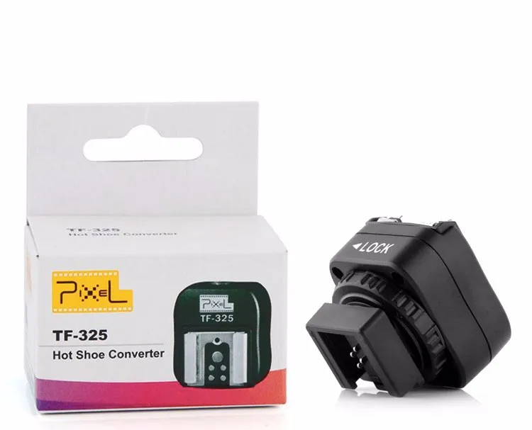 Pixel TF-325 вспышки адаптер конвертер типа "Горячий башмак для sony A65 A37 A77 A57 A100 A200 Камера для цифровой зеркальной камеры Canon Nikon YN560III YN560IV JY-680A