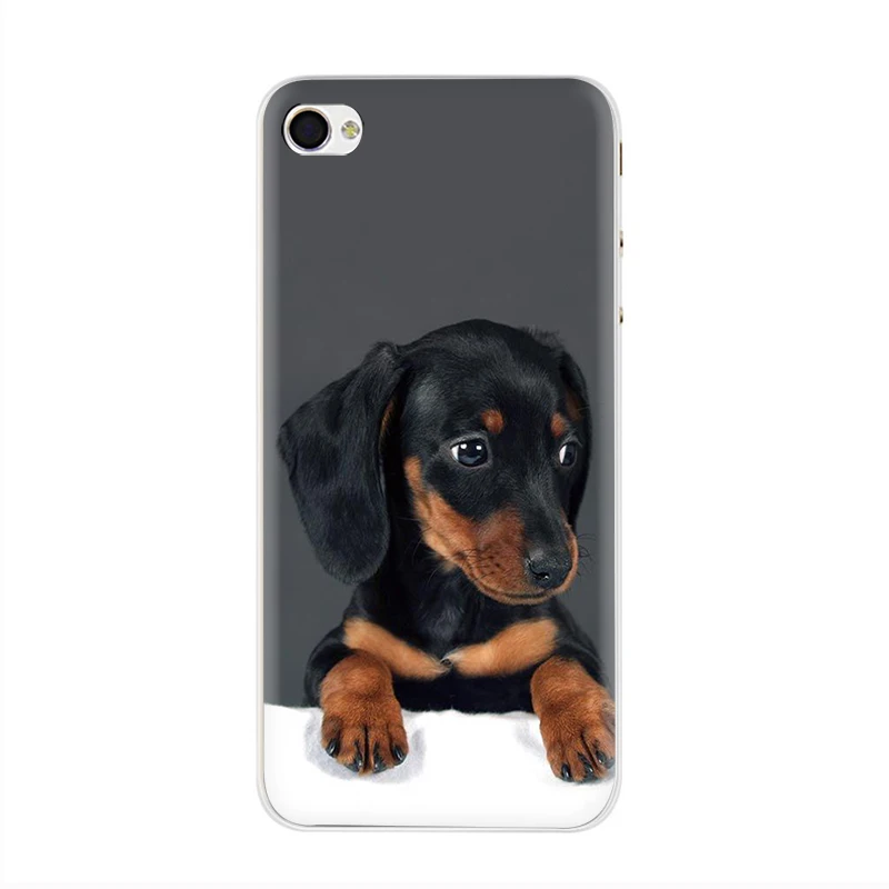Милая мультяшная Одежда для собак жесткий чехол для телефона iphone 5 5s 5c 6 6s Plus 7 8 Plus X XR XS 11 Pro Max - Цвет: H6