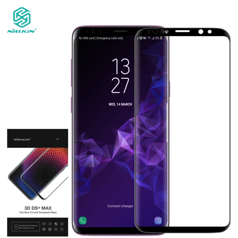 Nillkin полное клеевое стекло для Samsung Galaxy S9 Plus + Защитная пленка экрана закаленное