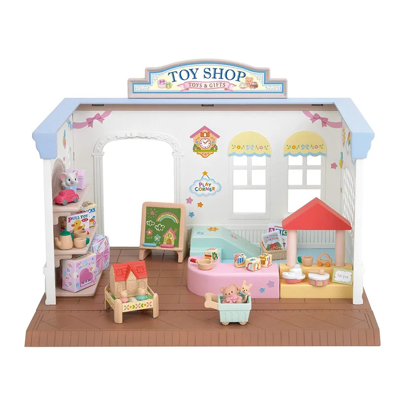 Sylvanian Families кукольный домик игровой набор сцены аксессуары фрукты конфеты вагон игрушка магазин без фигурок - Цвет: 5050