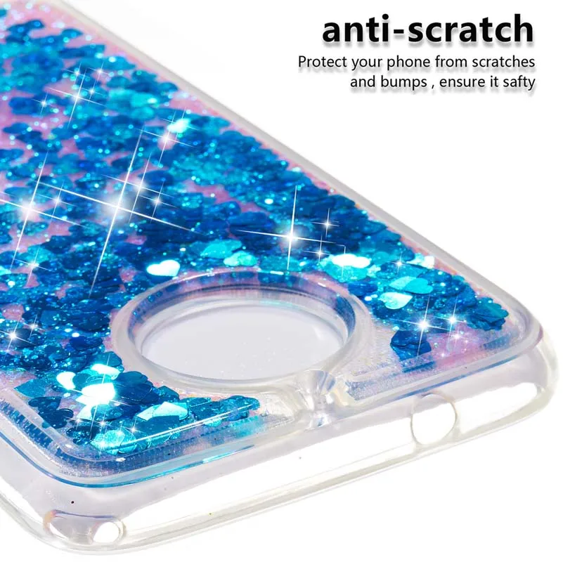 Soft Glitter Dynamic Liqued Quicksand Phone Case For Motorola Moto G5s Plus Siicone E5 Play Back Cover |