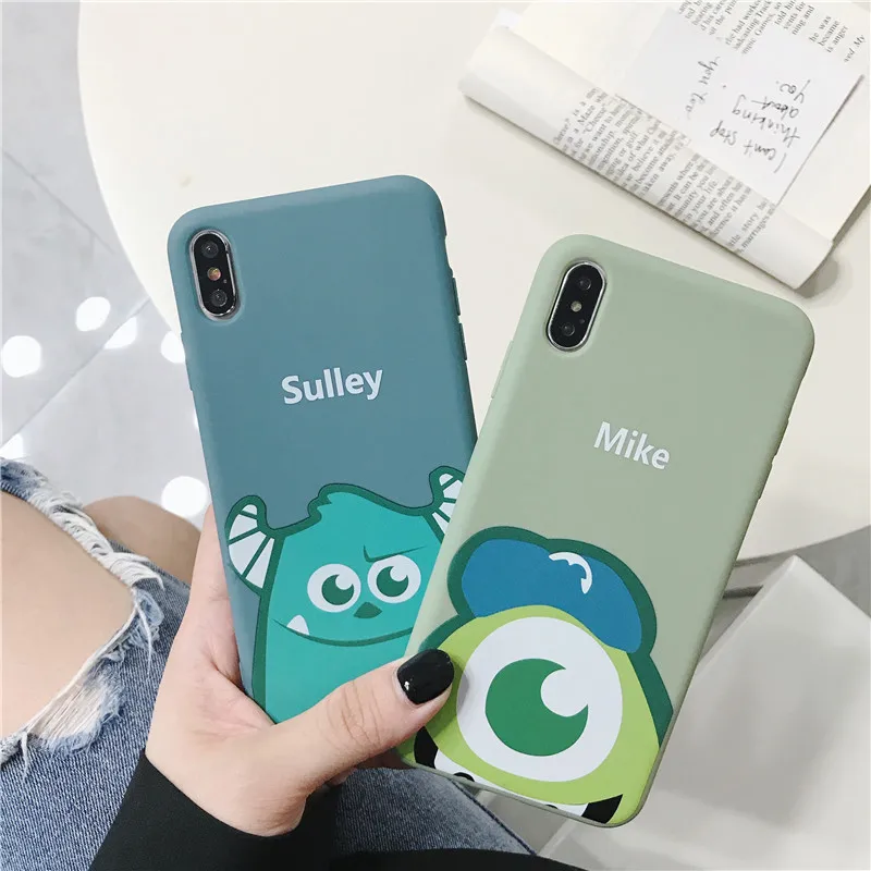 Милые Мультяшные Монстры университет Майк Салли Мягкие TPU чехол для iPhone X S XR XS MAX 6 7