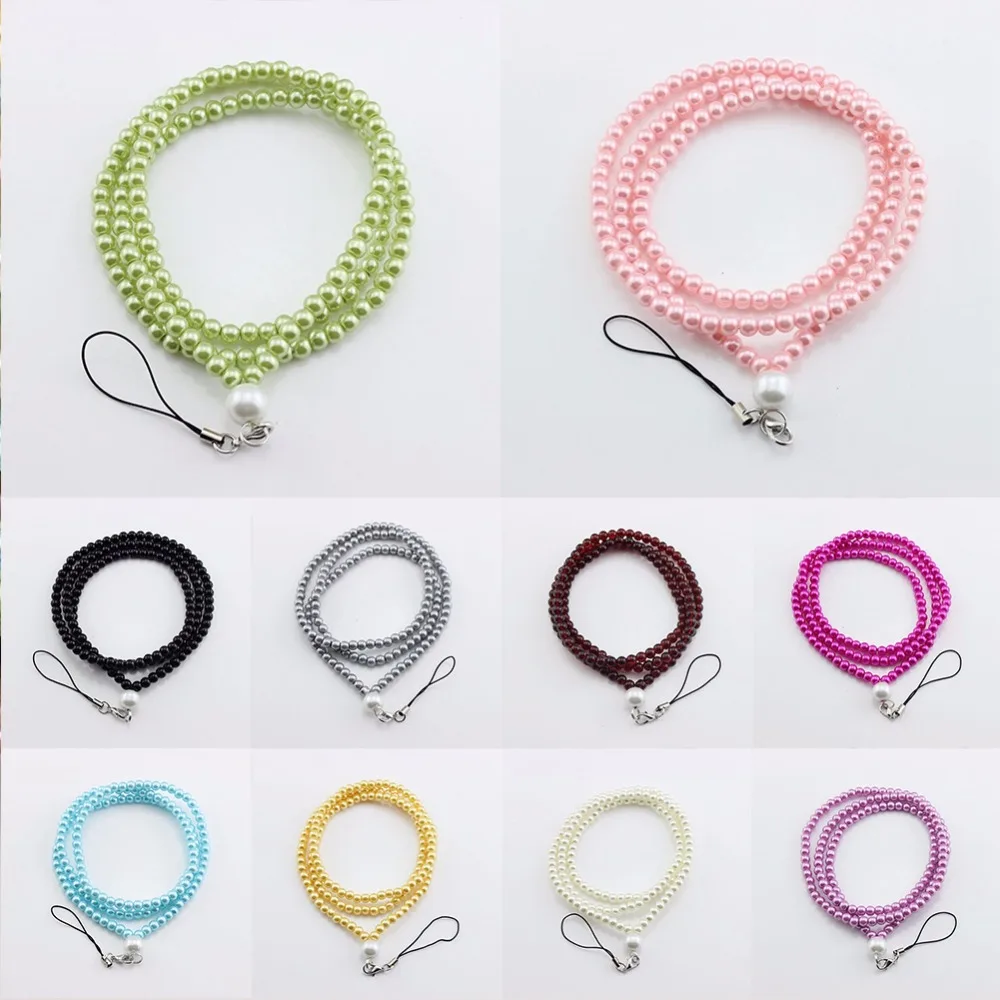 Ремни для мобильного телефона ABS имитация жемчуга висячая Веревка на шею носить