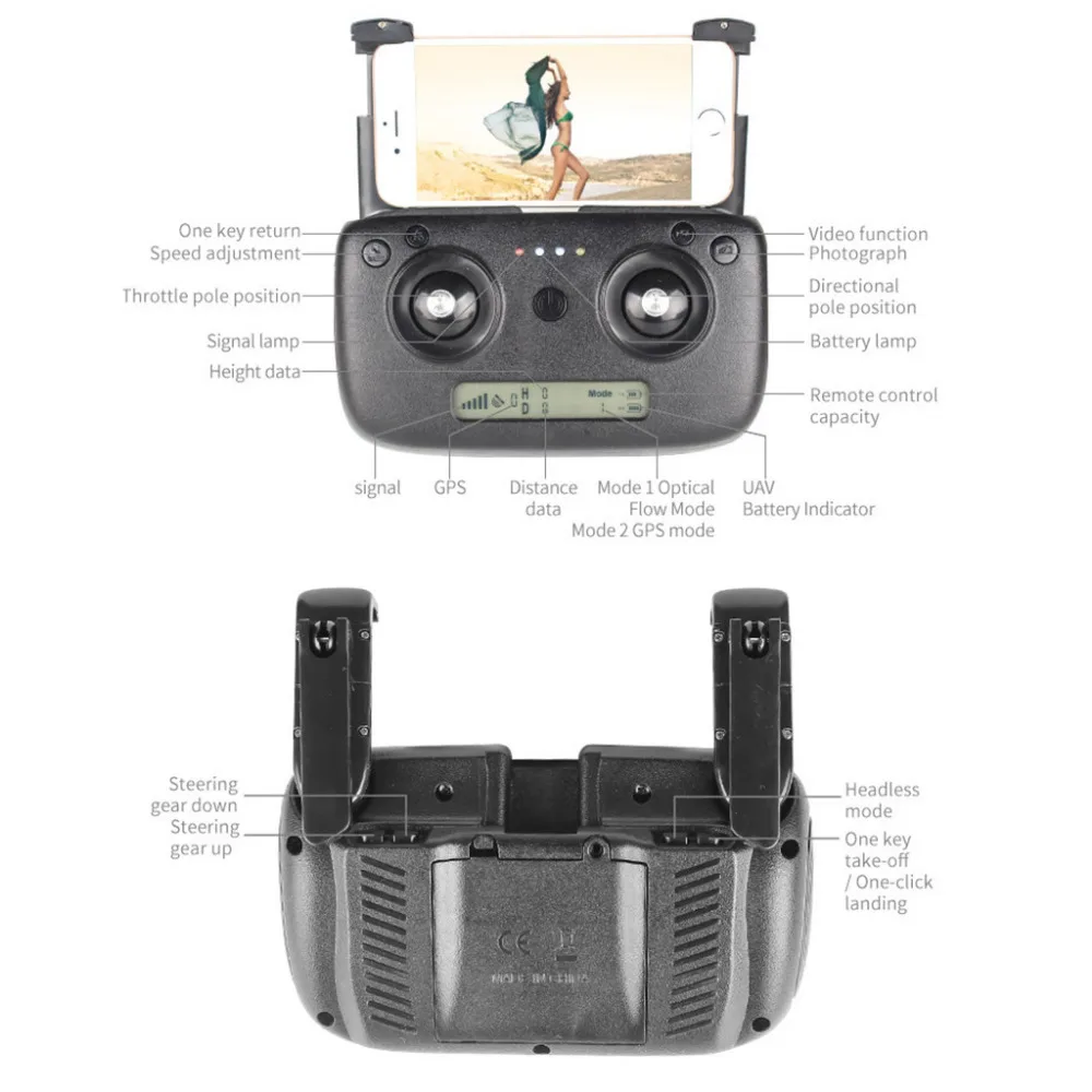 SCJ-X7 складной gps Дрон Квадрокоптер 5G wifi FPV с 4K Ультра четкая камера селфи gps/Оптическое позиционирование потока Hover RC 40AP29