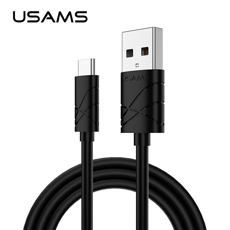 Кабель USB Type C USAMS 1 м 2 А кабель для зарядки и синхронизации данных MacBook xiaomi Oneplus|cable