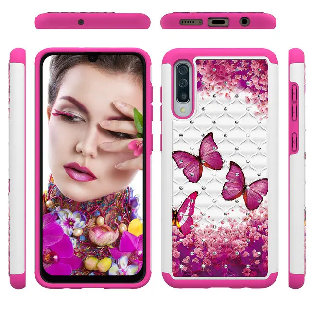 Для Coque samsung A50 чехол Galaxy A20 E A202 A205 A 20 50 30 Роскошная Блестящая Глянцевая задняя панель Etui для samsung Galaxy A30 A20 A20E чехол