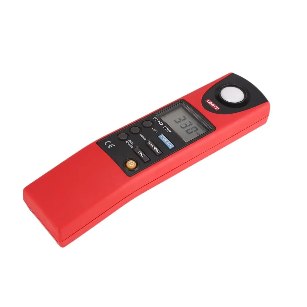 UNI T UT382 Цифровой Люксметр Light Meter Lux/FC метр Авто Диапазон 1999 граф Luminometer 20000 Lux