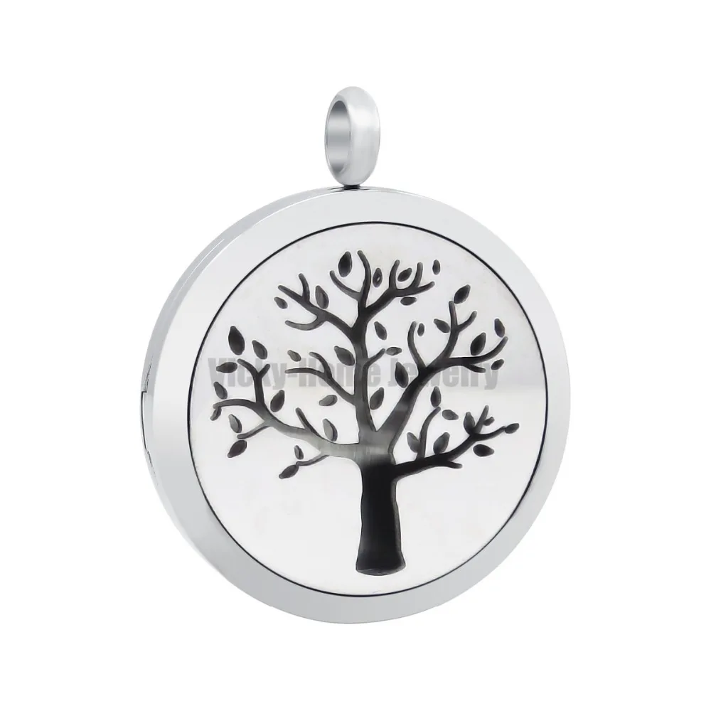 Free Chain!!! Tree Design 30mm Aromatherapy / Essential Oils Stainless Steel Diffuser Locket with Pads | Украшения и аксессуары