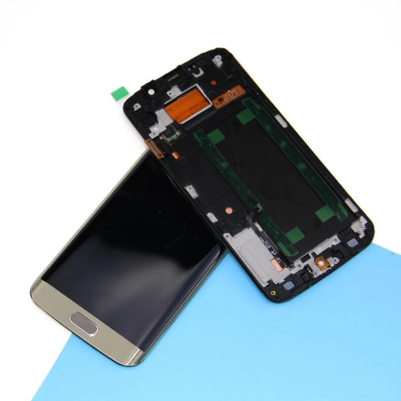 Super Amoled ЖК дисплей для Samsung Galaxy S6 Edge G925 G925F SM с Сенсорный экран планшета Ассамблеи
