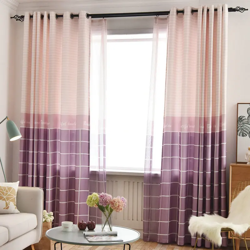 

Nordic Curtains for Livingroom Bedding Room Nursery Dining Hotel Blackout Drapes Tulle Cortinas Para Sala De Estar Rideaux Tende