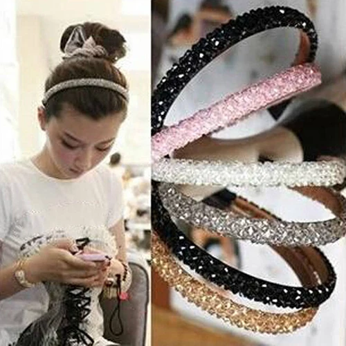 Для женщин Обувь для девочек Bling artficial камень головная повязка волос группа
