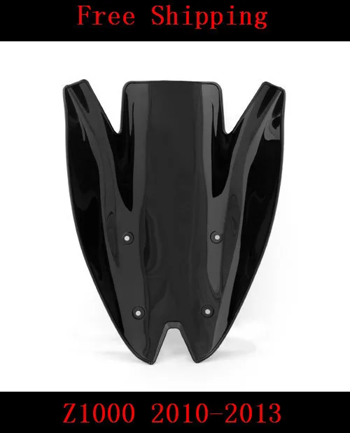 Для мотоцикла Kawasaki Z1000 2010 2011 2012 2013 с двойным пузырьком Черное Лобовое стекло