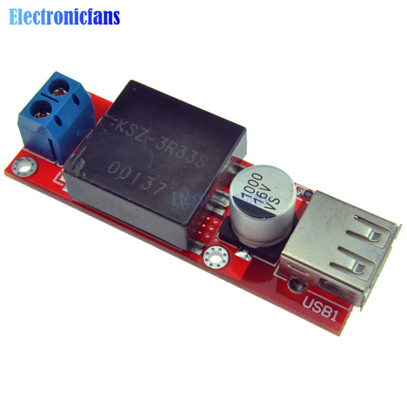 5 в USB выход конвертер 7 24 В постоянного тока от 12 до 3 А понижающий модуль KIS3R33S с