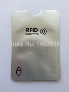 

10000pcs/lot Anti Scan RFID Blocking for Credit Card with customized logo printing 1-2 colour