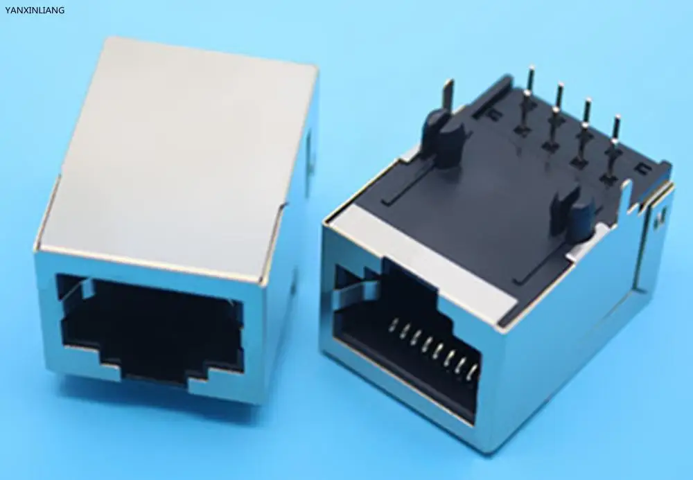 2 шт. защитный сетевой разъем RJ45 90 градусов|connector|rear |