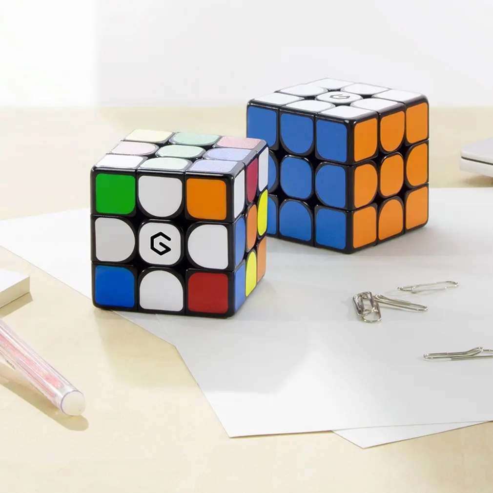 Giiker магнитный для кубика 3x3x3 яркий цвет квадратный магический куб головоломка научное образование работа с giiker app
