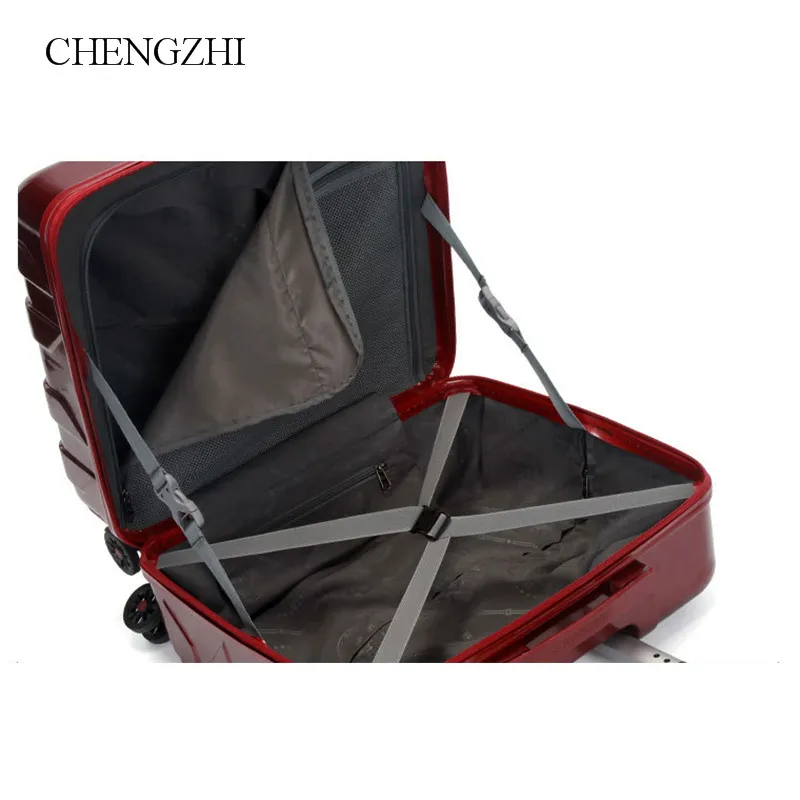 CHENGZHI 18 дюймов PC чемодан-Тележка дорожные сумки на колёсиках с Спиннер