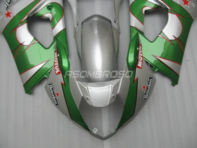 Good quality Motorcycle Fairing parts for Suzuki K3 2003 2004 GSX R1000 03 04 GSXR 1000 K4 green silver Fairings bodywork | Автомобили и
