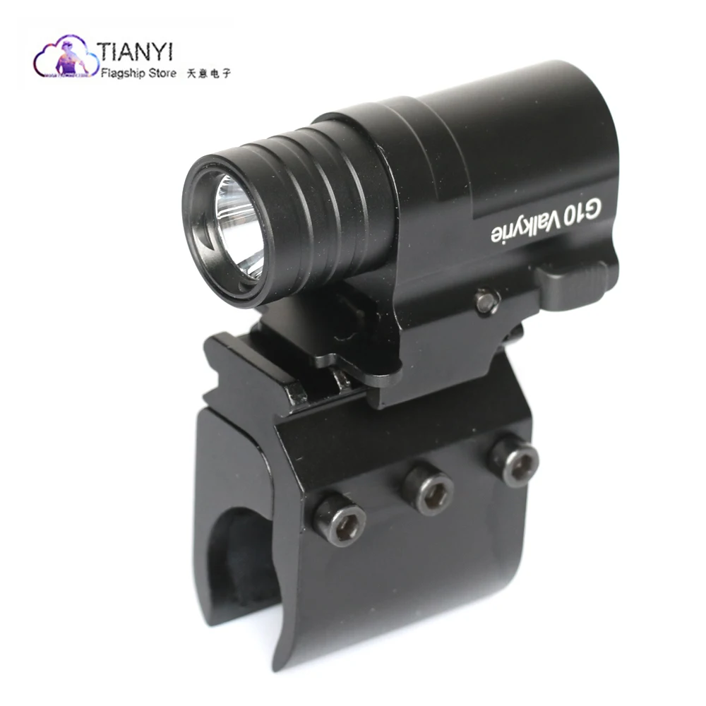Cree XPL HI 1200lm фонарь светильник лампа с двойным переключателем индикатор питания пистолет тактический пистолет фонарь из алюминиевого сплава крепление для пистолета 17-30 мм
