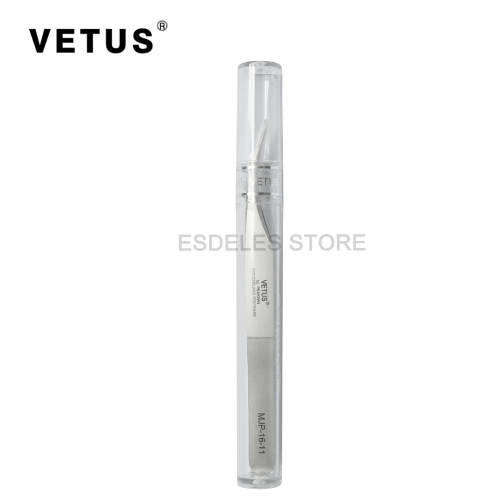 VETUS High-Precision Stainless Steel Tweezer Antimagnetic Ultra Rigidity Tweezers For Makeup Phone PC Repair Tool MJP-16-11 | Инструменты