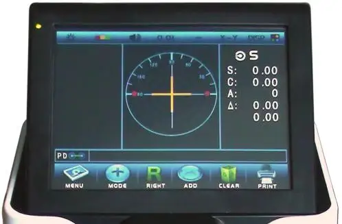 Цифровой автоматический Lensmeter Lensometer Focimeter D903 с 5,7 дюймовым цветным сенсорным экраном автоматический измеритель объектива