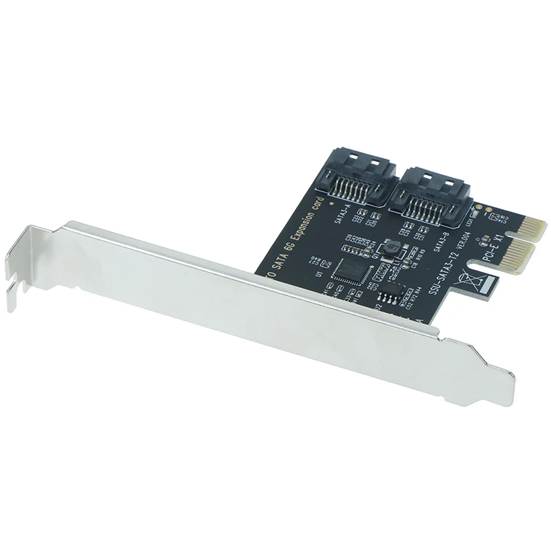 SATA плата расширения PCI express для SATA 3,0 2 порта Плата расширения PCI-E SATA 3 III адаптер SATA3 SATA контроллер