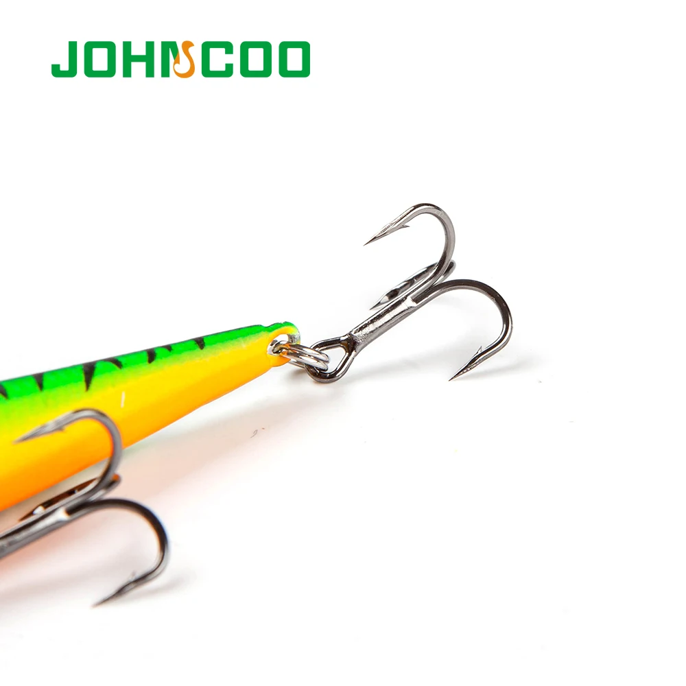 JOHNCOO 2018 жесткая приманка гольян 98 мм 9 8 г видение рыболовная супер дергающаяся