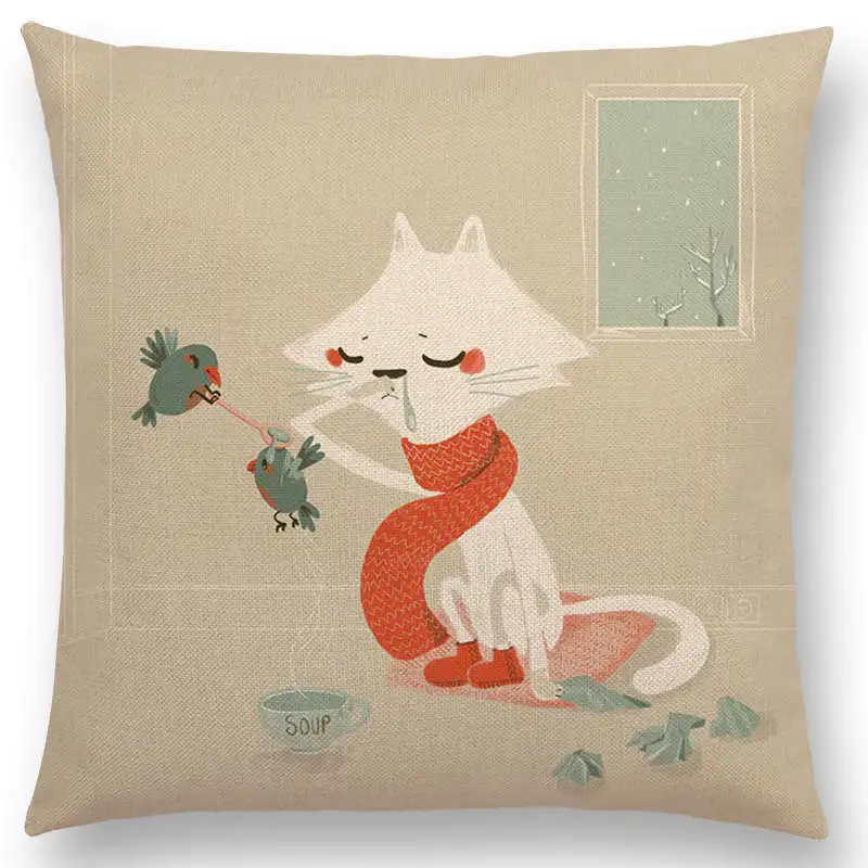 Новинка суперзабавные милые Мультяшные животные фламинго лиса Кит слон олень