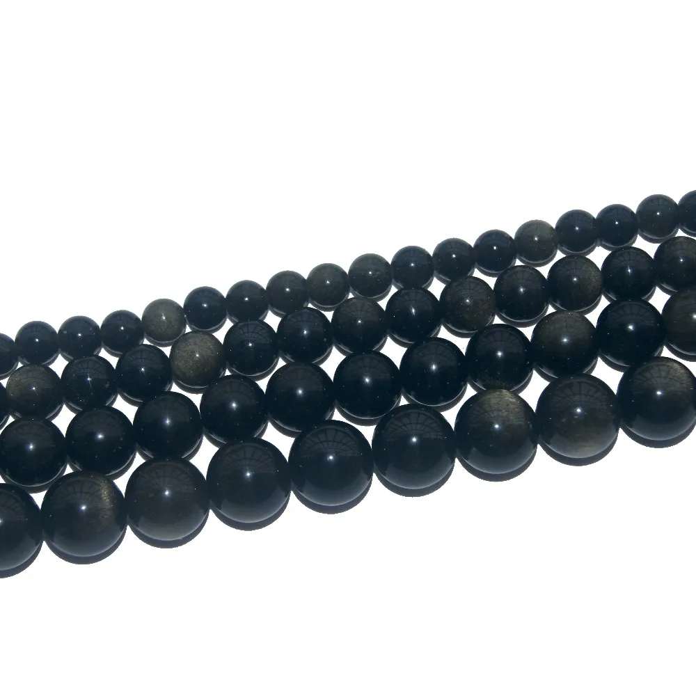 Wholesale Natural Stone Eyes Obsidian Loose Beads 6 8 10 12 MM Pick Size For Jewelry Making Charm DIY Bracelet Necklace | Украшения и