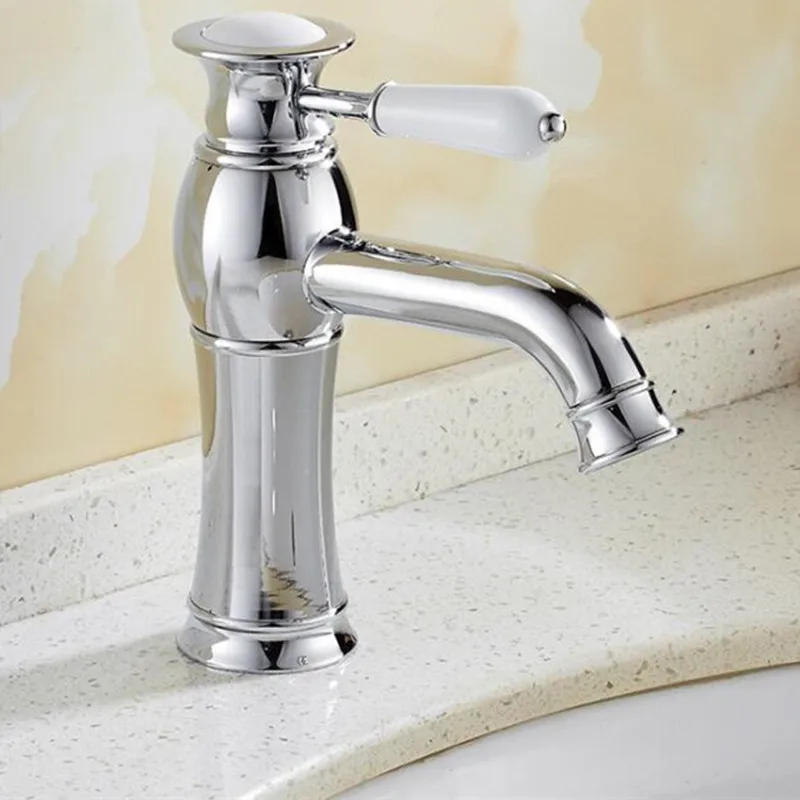 LIUYUE смесители для умывальника хромированная латунь Высокий/Низкий смеситель
