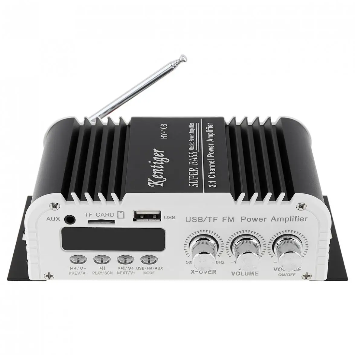 Hi Fi 2.1CH прочный автомобильный аудио усилитель высокой мощности FM радио плеер с